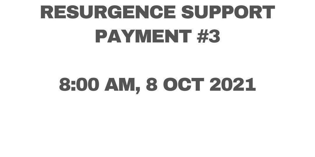 Resurgence Support Payment #3